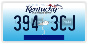 3943CJ  license plate in KY