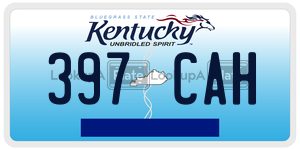 397CAH  license plate in KY