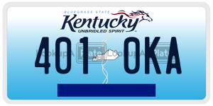 4010KA  license plate in KY