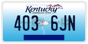 4036JN  license plate in KY