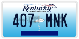 407MNK  license plate in KY