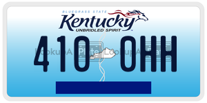 4100HH  license plate in KY
