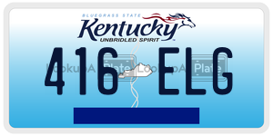 416ELG  license plate in KY