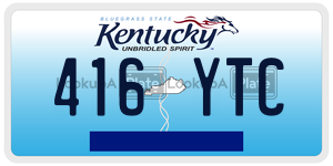 416YTC  license plate in KY