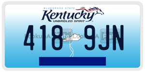 4189JN license plate in Kentucky
