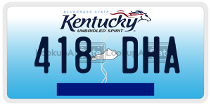418DHA  license plate in KY