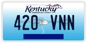 420VNN  license plate in KY