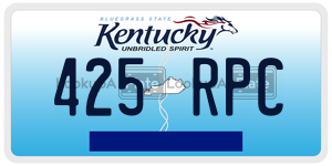425RPC license plate in Kentucky