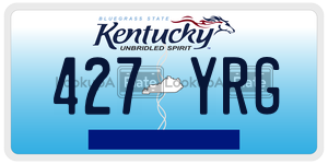 427YRG  license plate in KY