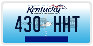 430HHT  license plate in KY