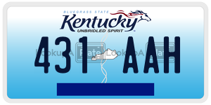 431AAH  license plate in KY