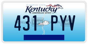 431PYV  license plate in KY