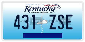 431ZSE  license plate in KY