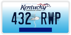 432RWP  license plate in KY