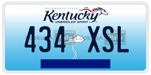 434XSL  license plate in KY
