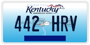 442HRV  license plate in KY