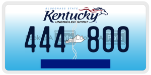 444800  license plate in KY