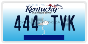 444TVK  license plate in KY