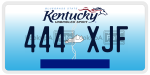 444XJF  license plate in KY