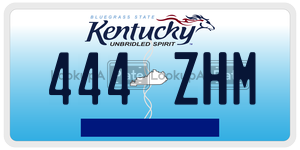 444ZHM  license plate in KY