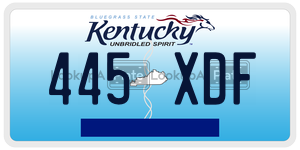 445XDF license plate in Kentucky