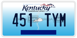 451TYM  license plate in KY