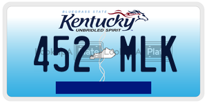 452MLK  license plate in KY