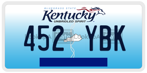 452YBK  license plate in KY