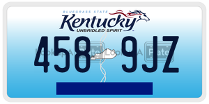 4589JZ  license plate in KY