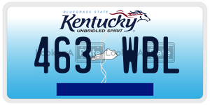 463WBL license plate in Kentucky