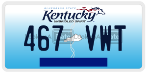 467VWT  license plate in KY
