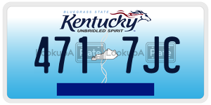 4717JC license plate in Kentucky