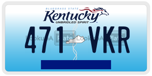 471VKR license plate in Kentucky