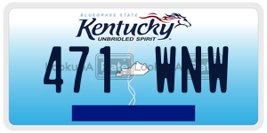 471WNW  license plate in KY
