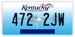 4722JW  license plate in KY