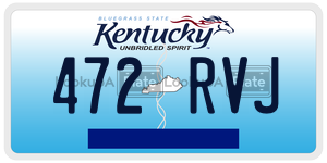 472RVJ  license plate in KY