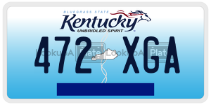 472XGA  license plate in KY