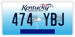 474YBJ  license plate in KY