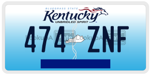 474ZNF  license plate in KY