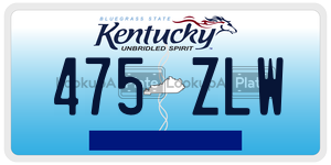 475ZLW  license plate in KY