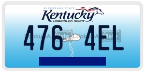 4764EL  license plate in KY