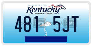 4815JT license plate in Kentucky