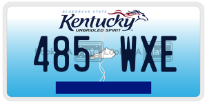 485WXE  license plate in KY