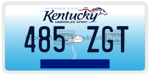485ZGT  license plate in KY