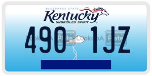 4901JZ  license plate in KY