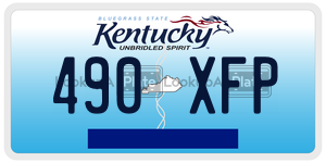 490XFP  license plate in KY