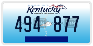 494877  license plate in KY