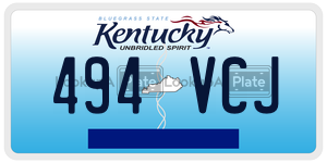 494VCJ  license plate in KY
