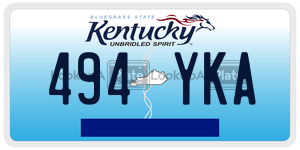 494YKA license plate in Kentucky