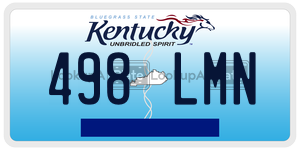 498LMN  license plate in KY